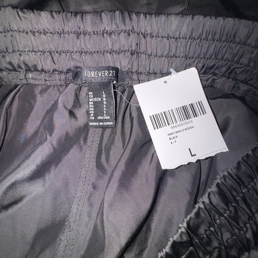 Forever 21 Black Athletic Pants women's Size Large NWT - Picture 6 of 9
